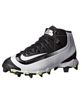 NIKE BASEBALL HUARACHE 2KFILTH KEYSTONE BOYS BASEBALL CLEATS BLACK WHITE SZ 4Y